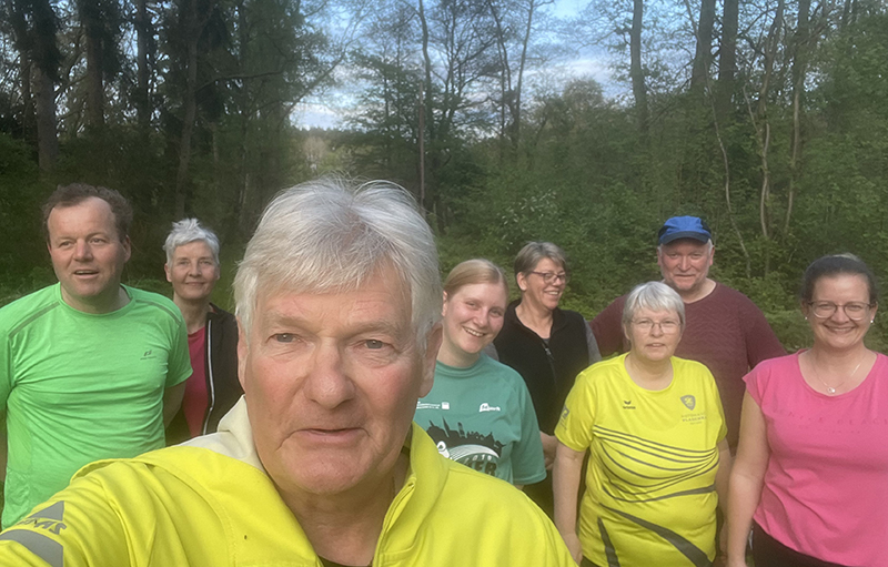 Anfänger happy beim Training