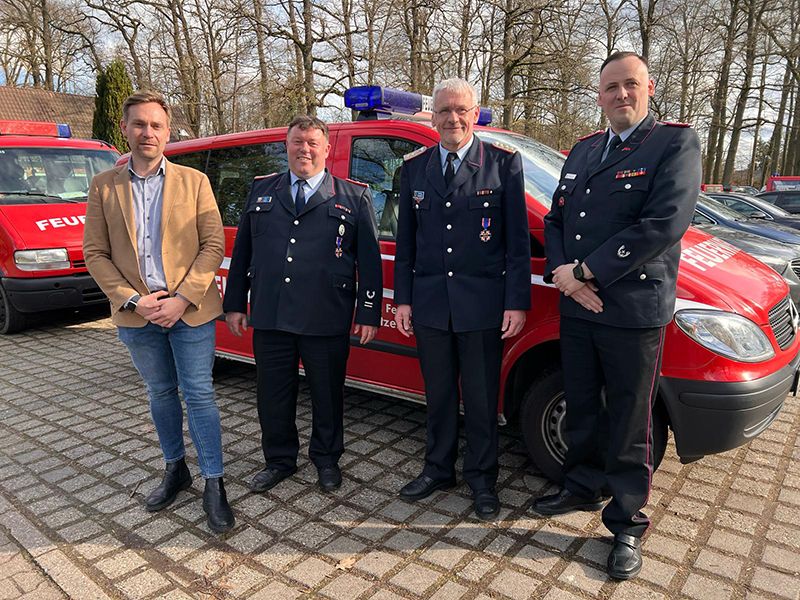 V.l.n.r.: Ch. Palesch, U. Meyer, H. Brockhöft, D. Knoblich