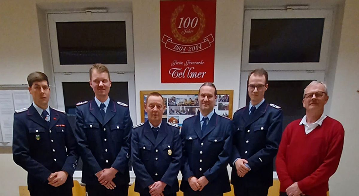 Beförderte und Geehrte Feuerwehr Tellmer