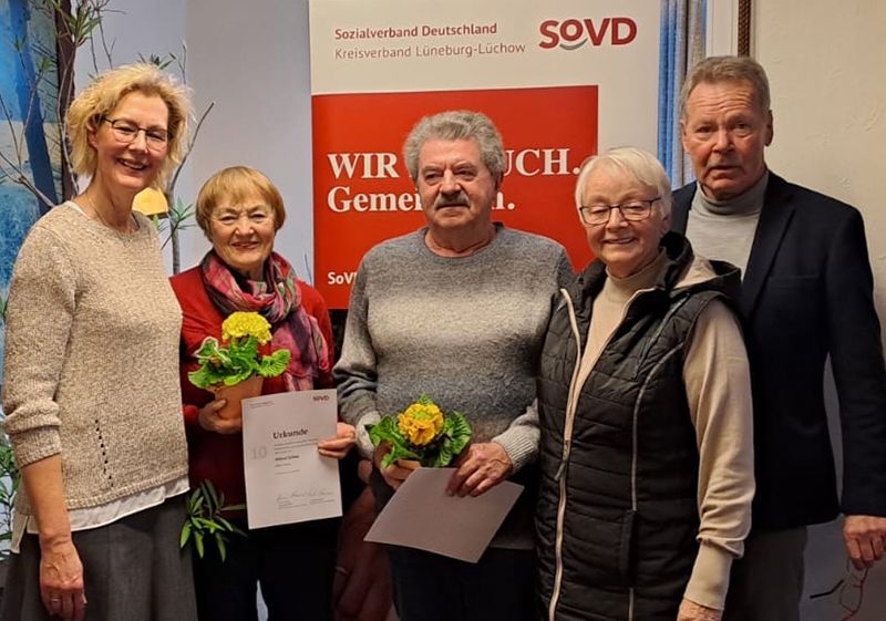 Vorstand mit Wiltrud Schoke und Hermann Wetzel